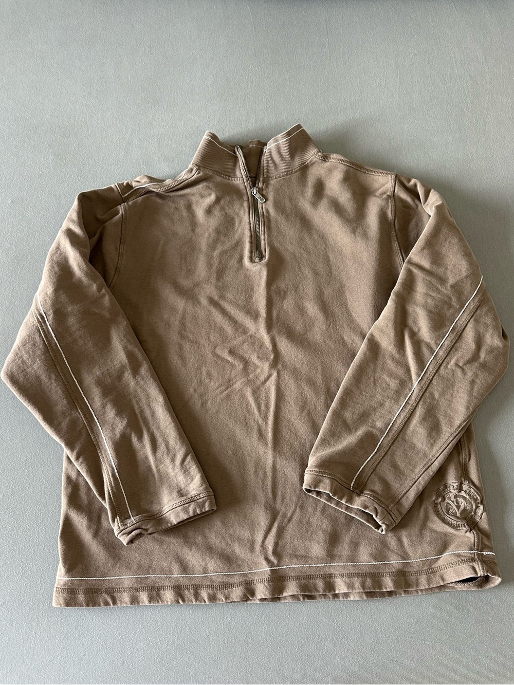 Margaritaville Brown Quarter Zip Sweatshirt